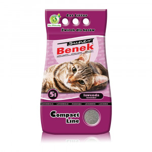 Certech Super Benek Compact Lavendel - Katzenstreu Klumpend 5 l
