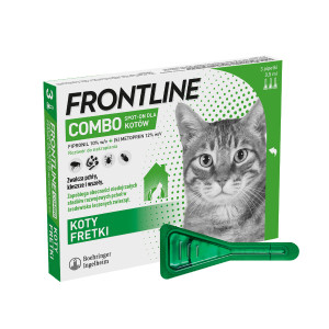 FRONTLINE Combo Spot-on Floh- und Zeckentropfen für Katzen - 3 Stück. 
