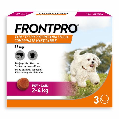 FRONTPRO Floh- und Zeckentabletten für Hund (2-4 kg) - 3x 11,3mg - Fotogalerie 7