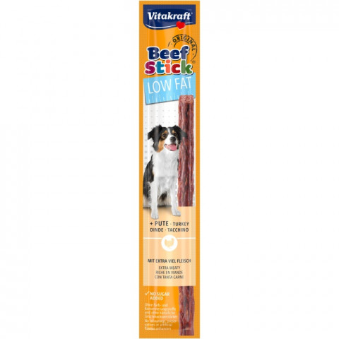 VITAKRAFT Beef Stick Low Fat Turkey - leckerli für hunde - 12g - Fotogalerie 1