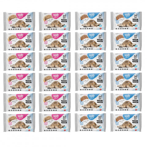 TUF TUF MIX Aromen von Fleisch und Fisch - Katzennassfutter - 24x(4x100g) - Fotogalerie 1