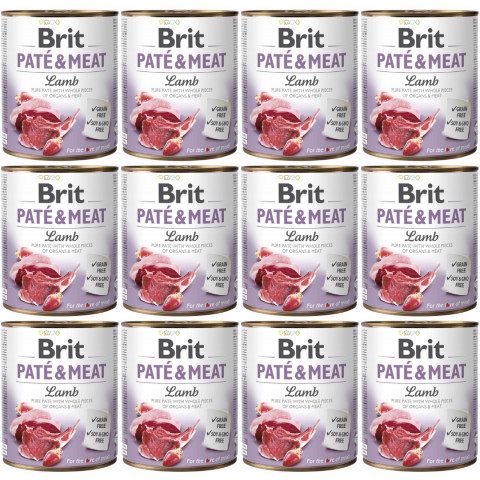 BRIT Paté & Meat Lamm Nassfutter für Hunde - 12x800g - Fotogalerie 1