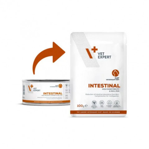 VET EXPERT Veterinary Diet Intestinal Cat - Nassfutter für Katzen - 100g - Fotogalerie 2