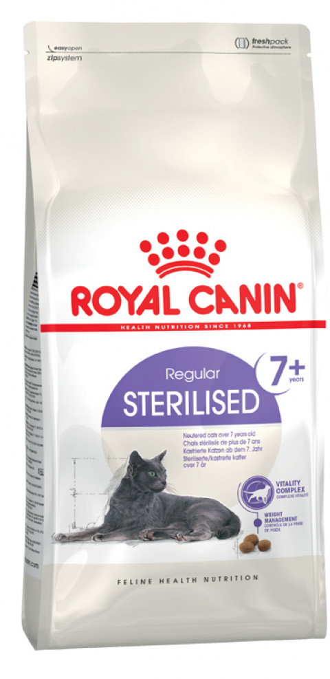Royal Canin Sterilised 7+ Adult Geflügel Trockenfutter für Katzen 1,5 kg - Fotogalerie 1