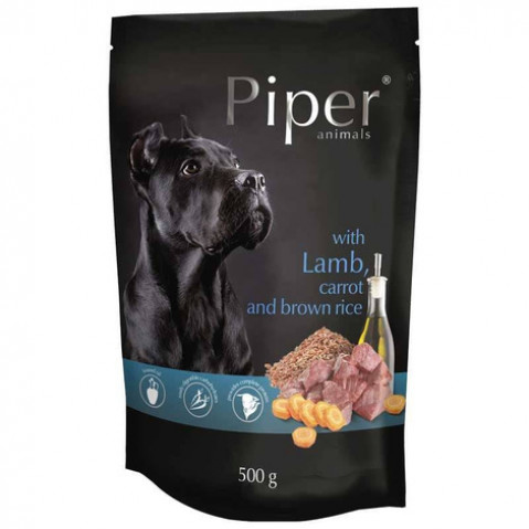 PIPER Animals with lamb, carrot and brown rice - Nassfutter für Hunde - 500g - Fotogalerie 1