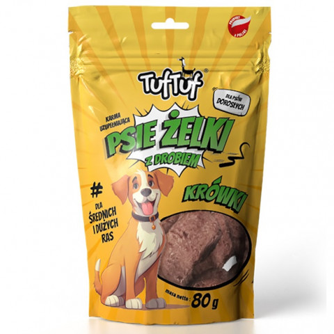 TUF TUF Hunde-Gelee – Karamell-MIX mit 3 Geschmacksrichtungen – Hundesnack – 12x80g - Fotogalerie 2