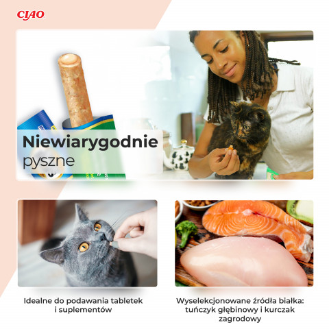 INABA Churu Rolls Chicken recipe wraps Tuna with scallop recipe - Katze behandeln - 4x10 g - Fotogalerie 6