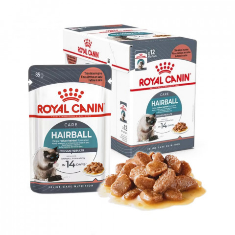 ROYAL CANIN FCN Hairball Care Stückchen in Soße - Nassfutter für Katzen - 12x85 g - Fotogalerie 2