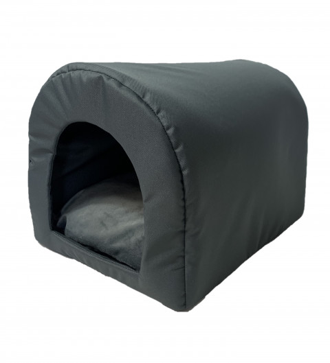 GO GIFT Bett für Katzen und Hunde - graphit - 40 x 33 x 29 cm - Fotogalerie 1