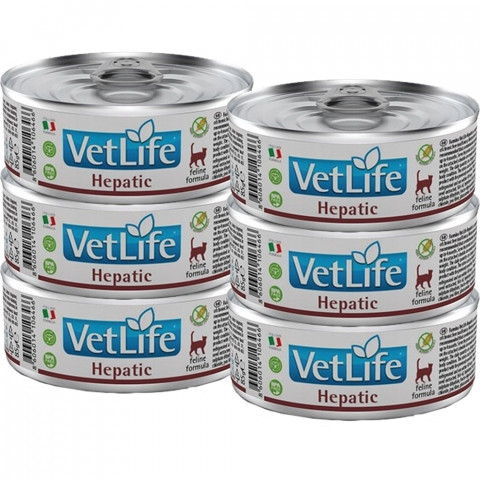 FARMINA Vet Life Natural Diet Cat Hepatic - Nassfutter für Katzen - 6x70 g - Fotogalerie 1