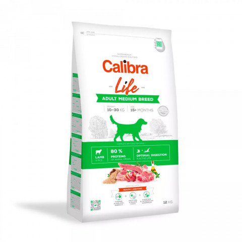 CALIBRA Life Adult Medium Breed Lamb - trockenfutter für Hunde - 12kg - Fotogalerie 1