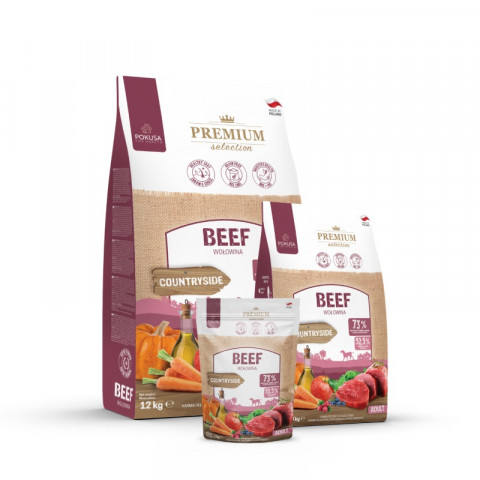 POKUSA Premium Selection Beef Adult - trockenfutter für Hunde - 3kg - Fotogalerie 2