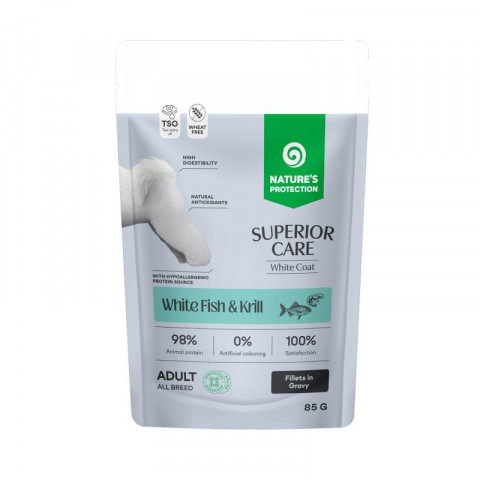 NATURE'S PROTECTION Superior Care White Fish&Krill - Nassfutter für Hunde - 85g - Fotogalerie 1