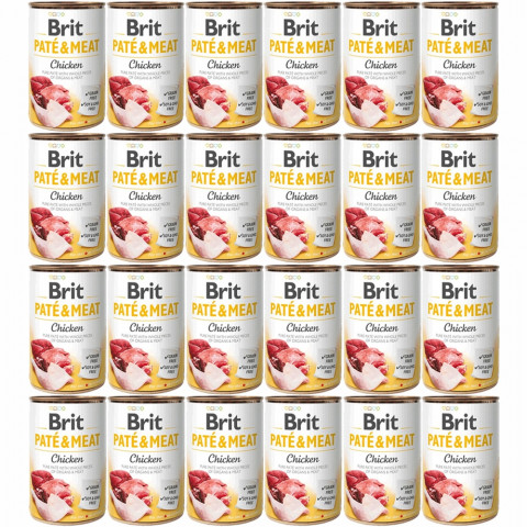 BRIT Paté & Meat Huhn - Nassfutter für Hunde - 24x400g - Fotogalerie 1