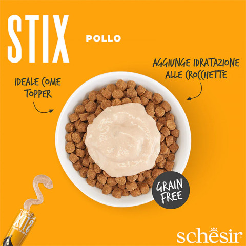 SCHESIR Stix Hühnercreme – Delikatesse für Katzen – 6x15g - Fotogalerie 4