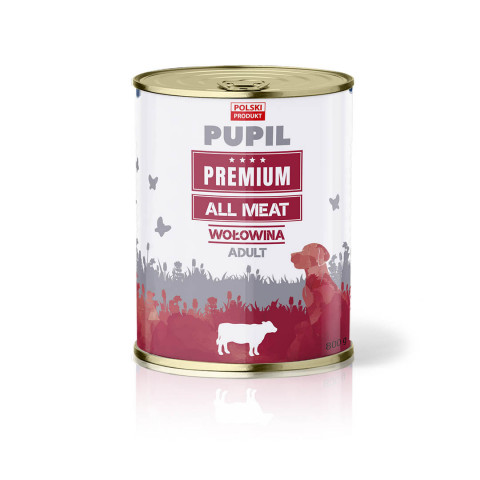 PUPIL Premium All Meat Beef - Nassfutter für Hunde - 800g - Fotogalerie 1