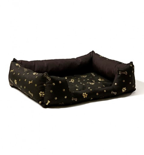 GO GIFT Hundebett L - braun - 65x45x15 cm - Fotogalerie 1