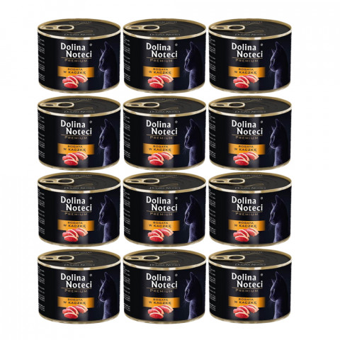 DOLINA NOTECI Premium Reich an Ente - Nassfutter für Katzen - 12x185g - Fotogalerie 1