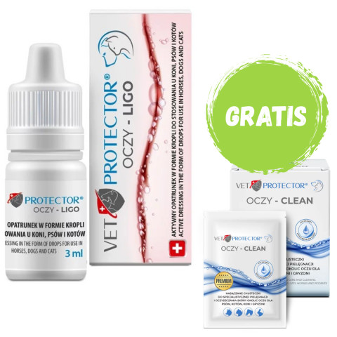 JM SANTE Vet Protector Oczy Ligo – Augentropfen für Hund und Katze – 3 ml + GRATIS - Fotogalerie 1