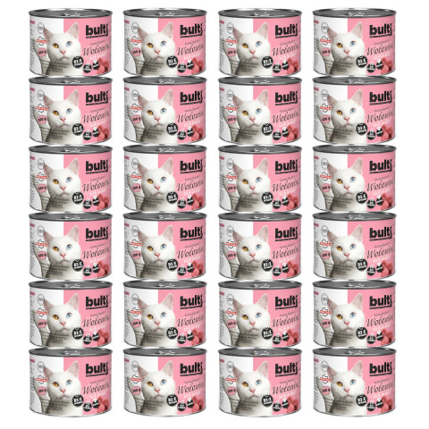 BULTI Rich in beef - nassfutter für Katzen - 24x200g - Fotogalerie 1