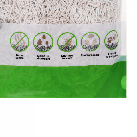 DIAMENTIQ Tofu Neutral Ultra clumping - pflanzliche streu - 2,5 kg - Fotogalerie 4