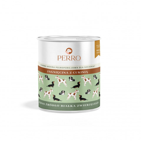 PERRO Junior Mono-Protein Lamb with Zucchini - Nassfutter für Hunde - 800g - Fotogalerie 1