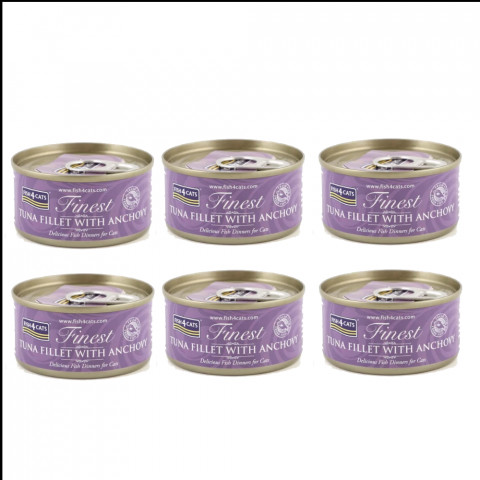 FISH4CATS Tuna fillet with anchovy - nassfutter für Katzen - 6x70g - Fotogalerie 1