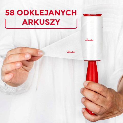 VILEDA Pet Pro Fusselrolle zur Entfernung von Tierhaaren, Haaren und Schmutzpartikeln + GRATIS! Vileda PET PRO Mikrofasertuch M 70x45 cm - Fotogalerie 17