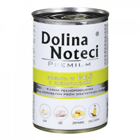 DOLINA NOTECI Premium Reich an Gans und Kartoffeln - Nassfutter für Hunde - 400 g - Fotogalerie 1