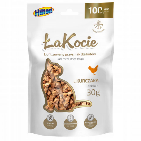 HILTON ŁaKocie Freeze dried chicken - Katze behandeln - 30g - Fotogalerie 1