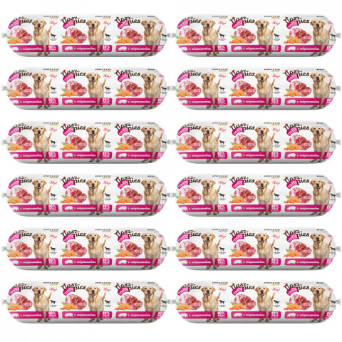 BIOFEED Nasz Pies Fleischwurst mit Schwein – Nassfutter für Hunde – 12x1 kg - Fotogalerie 1