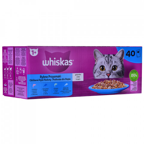 WHISKAS Fish Favourites in jelly - Nassfutter für Katzen - 40x85 g - Fotogalerie 5