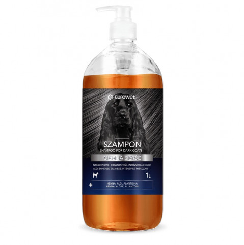 EUROWET Dark coat - Shampoo für Hunde - 1l - Fotogalerie 1