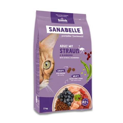 BOSCH Sanabelle Adult Ostrich & Blueberries - trockenfutter für Katzen - 2kg - Fotogalerie 1