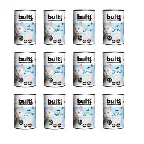 BULTI Rich in cod - nassfutter für Katzen - 12x400g - Fotogalerie 1