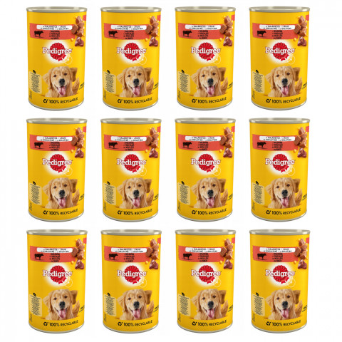 PEDIGREE Adult Rind in Gelee – Nassfutter für Hunde – 12×400 g - Fotogalerie 1