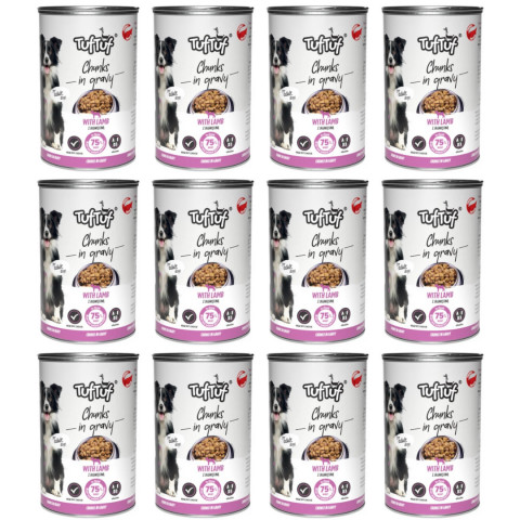 TUF TUF Fleischbällchen mit Lammfleisch - Nassfutter für Hunde - 12x415g - Fotogalerie 1
