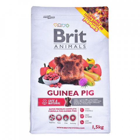 BRIT Animals Guinea Pig Complete - Trockenfutter für Meerschweinchen - 1,5 kg - Fotogalerie 3