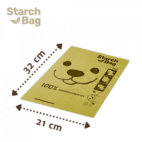 STARCH BAG - biobeutel für exkremente - 15 stück - Fotogalerie 5