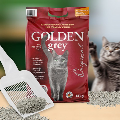 GOLDEN Grey Original - bentonitstreu - 7kg - Fotogalerie 3
