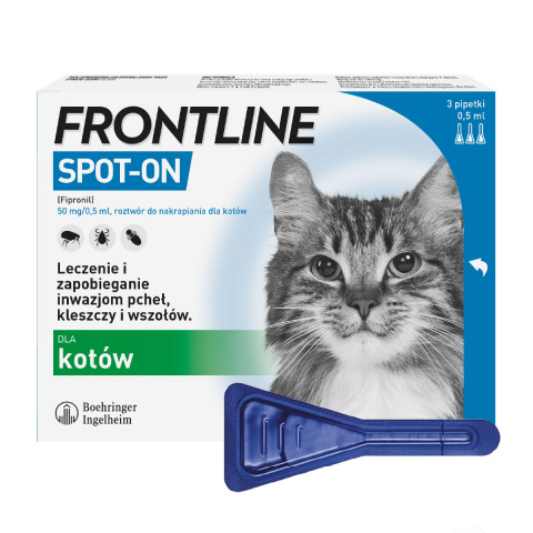 Frontline Spot-on Parasitentropfen für Katzen, 3 x 0,5 ml - Fotogalerie 1