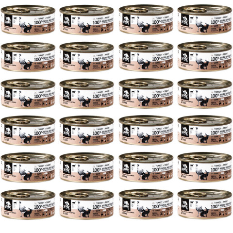 3COTY Turkey with rabbit - nassfutter für Katzen - 24x80g - Fotogalerie 1