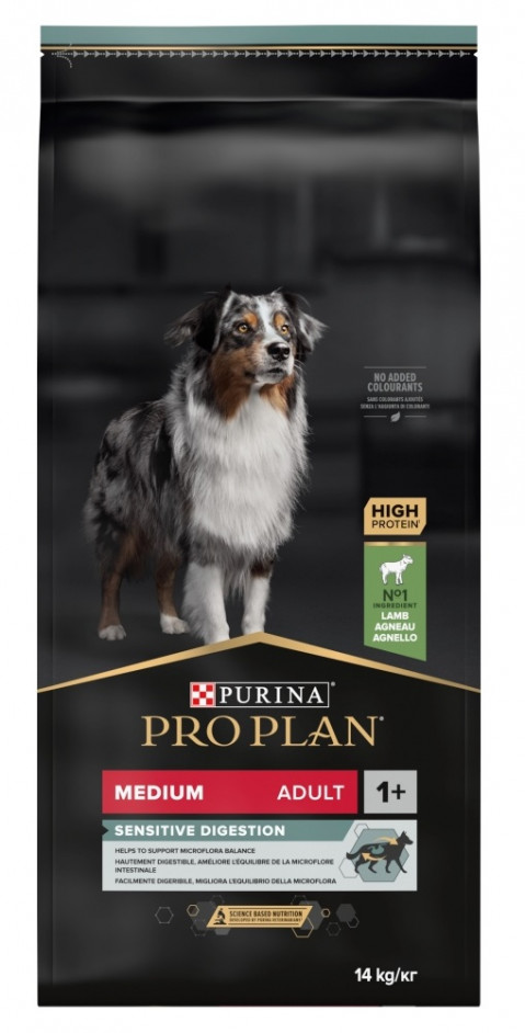 Purina Medium Adult Sensitive Digestion with OPTIDIGEST 14 kg Lamm - Fotogalerie 1