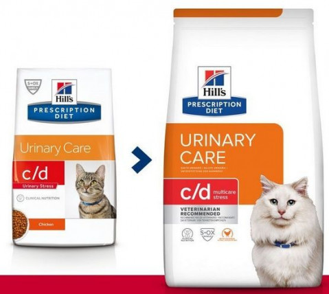 HILL'S PRESCRIPTION DIET Feline c/d Multicare Stress Katzentrockenfutter Huhn 8 kg - Fotogalerie 2