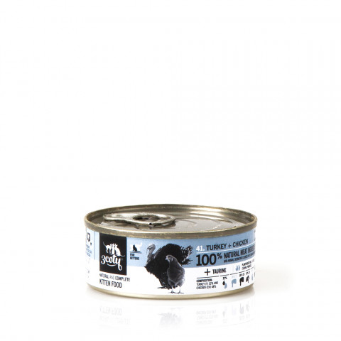3COTY Turkey with chicken For kittens - nassfutter für Katzen - 6x80g - Fotogalerie 4