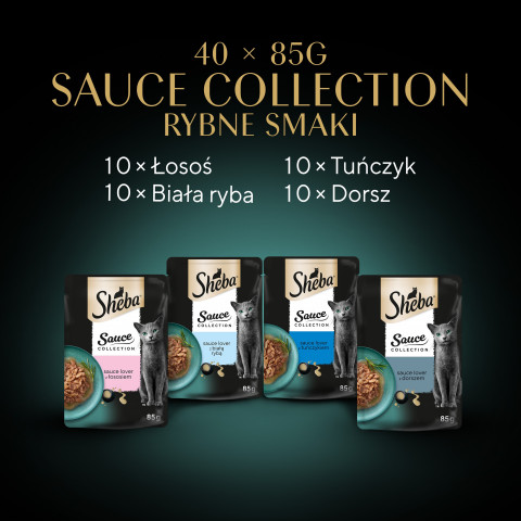 SHEBA Sauce Collection Sammlung von Fischaromen – Nassfutter für Katzen – 40 x 85 g - Fotogalerie 10
