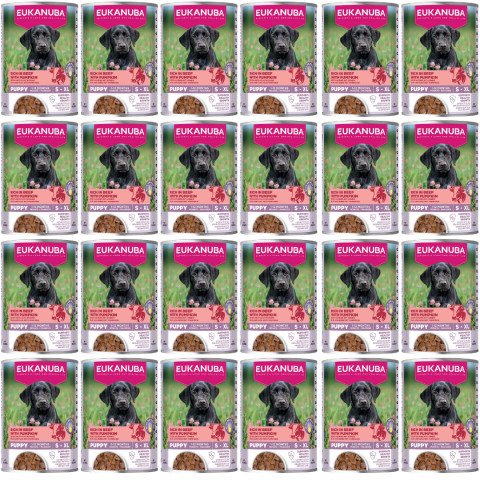 EUKANUBA Life Care Puppy Reich an Rind und Kürbis - Nassfutter für Hunde - 24x400g - Fotogalerie 1