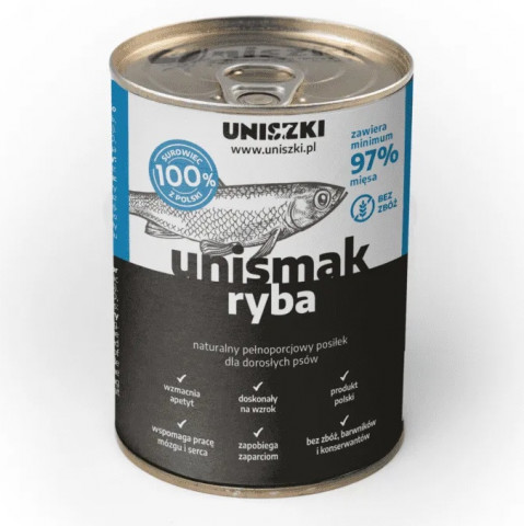 UNISZKI UNIsmak Fish - Nassfutter für Hunde - 410g - Fotogalerie 1