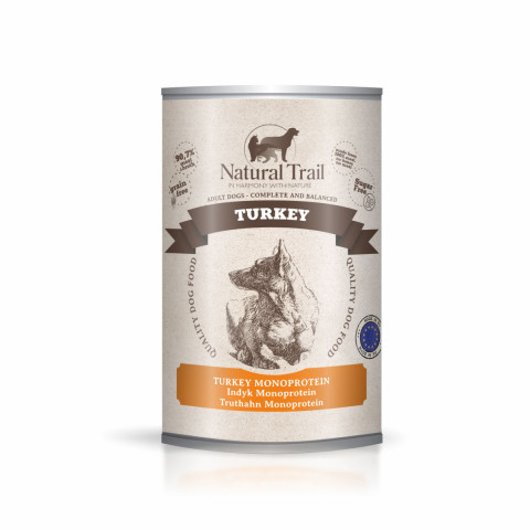 NATURAL TRAIL Truthahn Mono - Nassfutter für Hunde - 400g - Fotogalerie 1