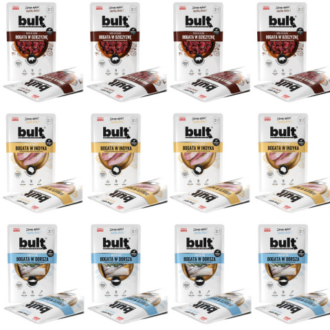 BULT Fleischmischung MIX Geschmacksrichtungen – Nassfutter für Hunde – 12x100g - Fotogalerie 1
